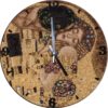 Tapestry wall clock "The Kiss" Gustav Klimt